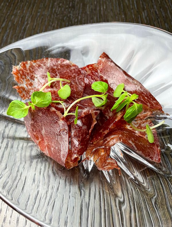万葉牛のブレザオラ（生ハム）　￥3,300