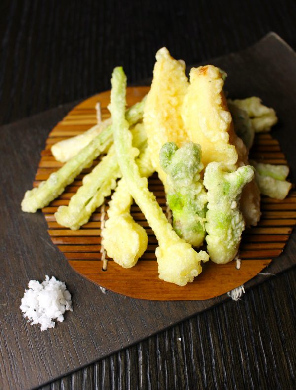 山菜のフリット～asatsuyu塩～　￥1,800