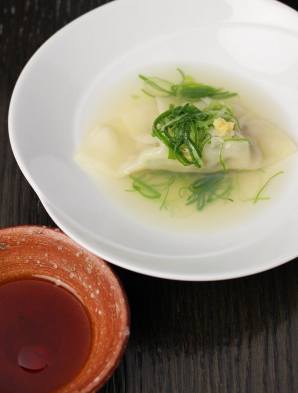 蛤の水餃子　￥1,200