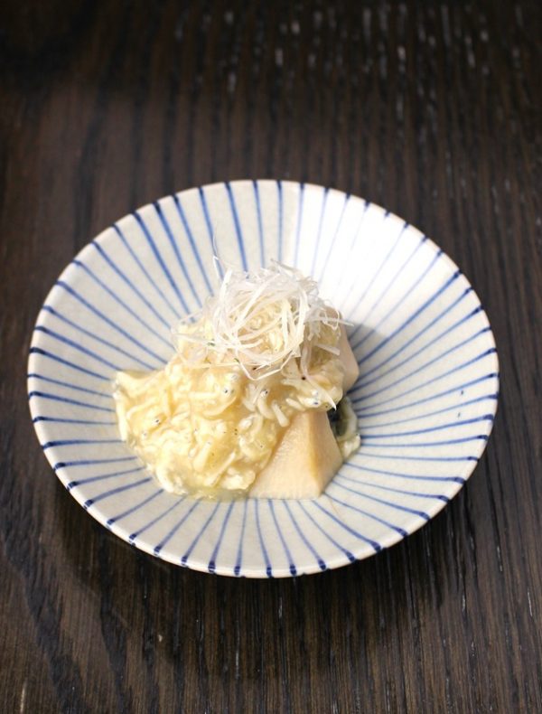 里芋の煮つけしらすあん　￥1,100