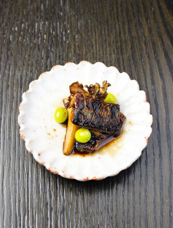 秋刀魚ときのこの照り焼き　銀杏　￥1,000