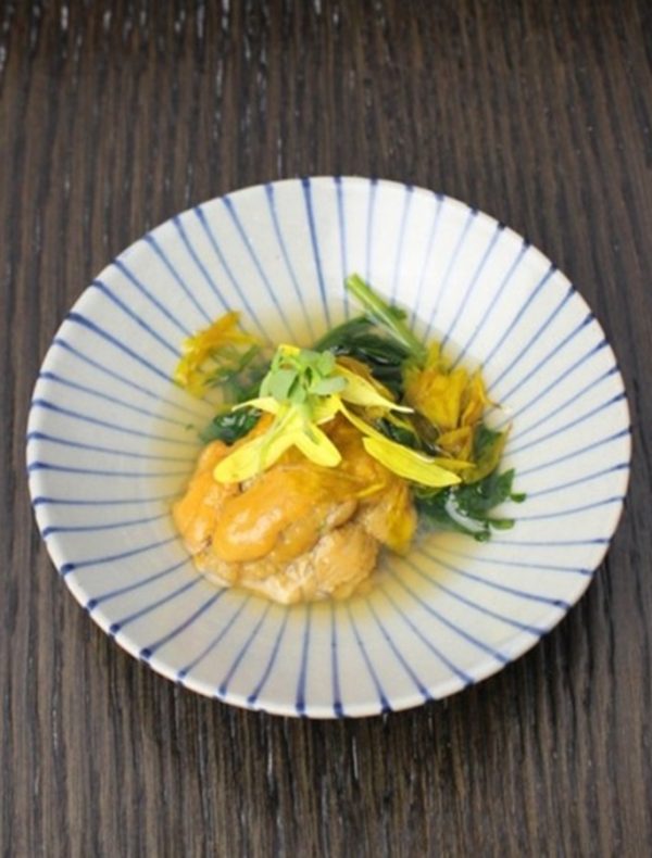 柿とセロリの生春巻き　￥1,100